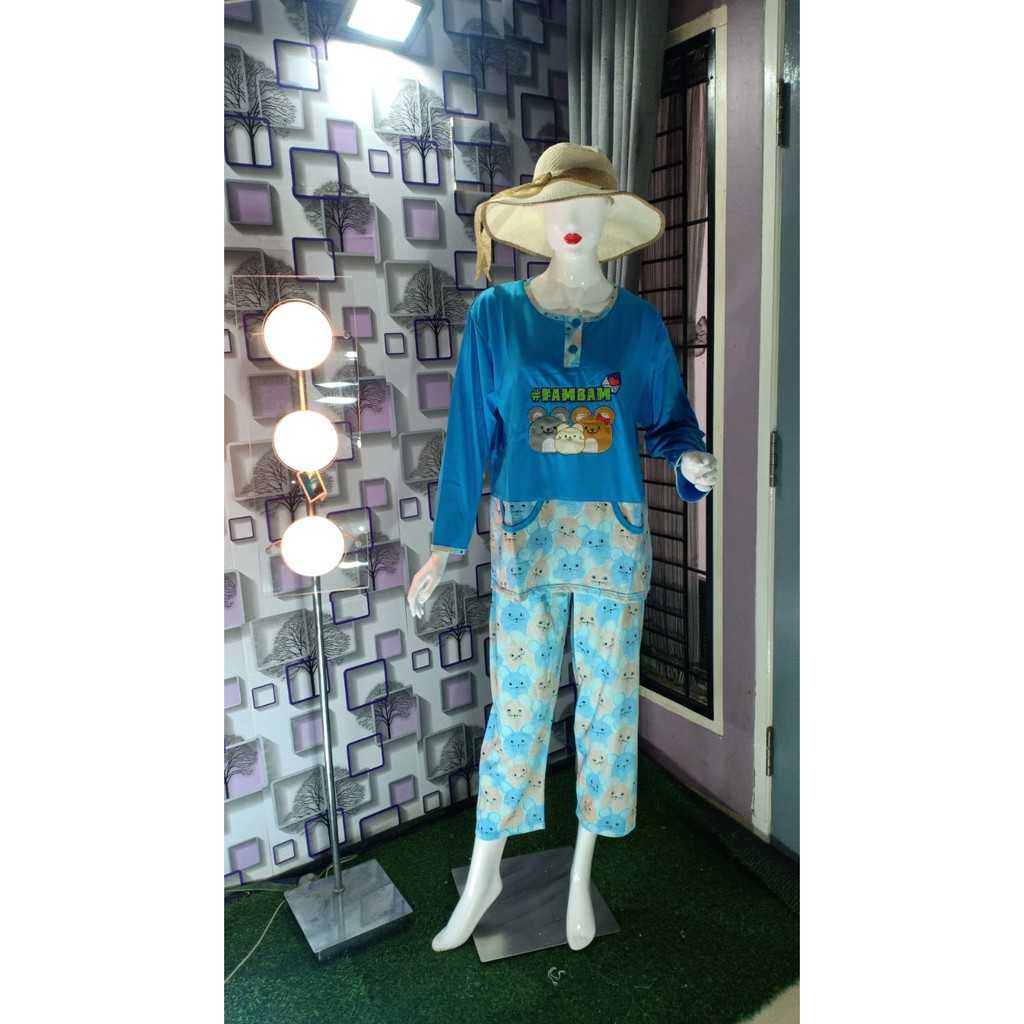 Baju Tidur Lengan Panjang Dalilan (Jumbo) / Baju Tidur Cartoon