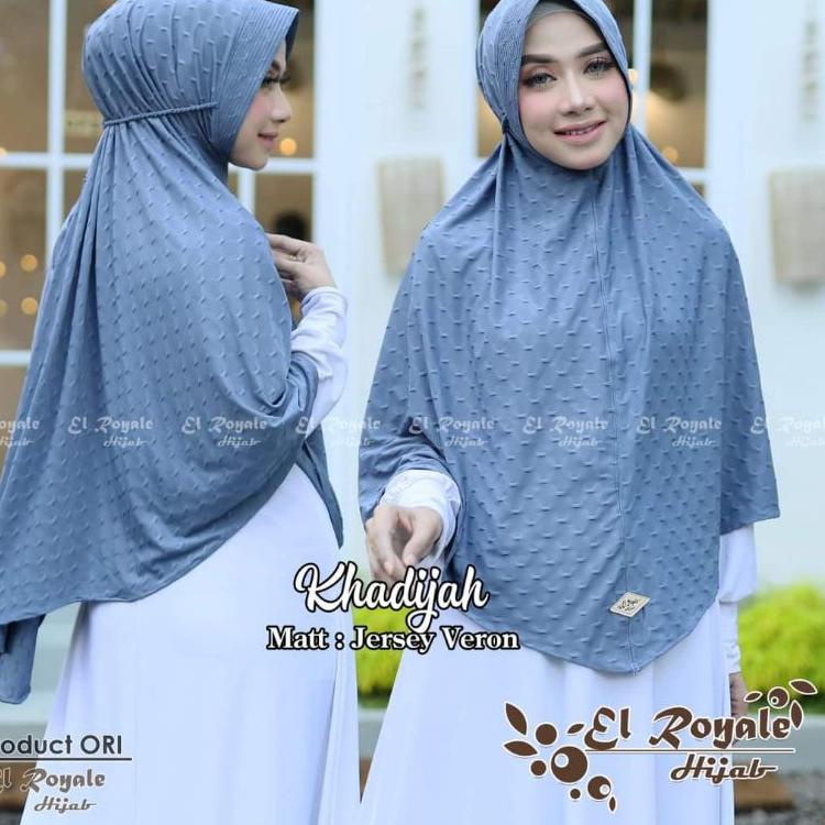 HIJAB EL ROYALE KHODIJAH XL/Hijab Jumbo Original El Royale/Hijab Premium Jumbo El Royale/Kerudung Ju
