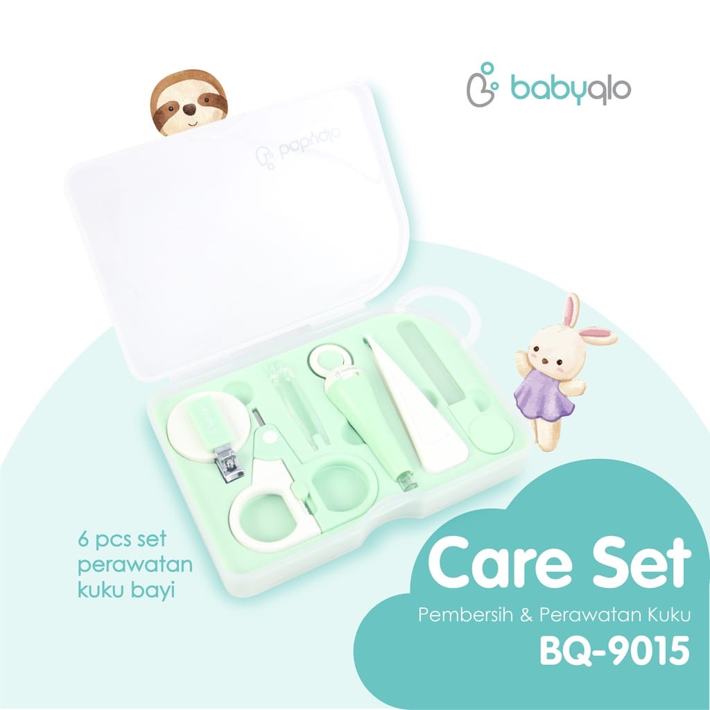 Babyqlo Care Set / Perlengkapan Manikur Bayi 6in1 (BQ-9015)