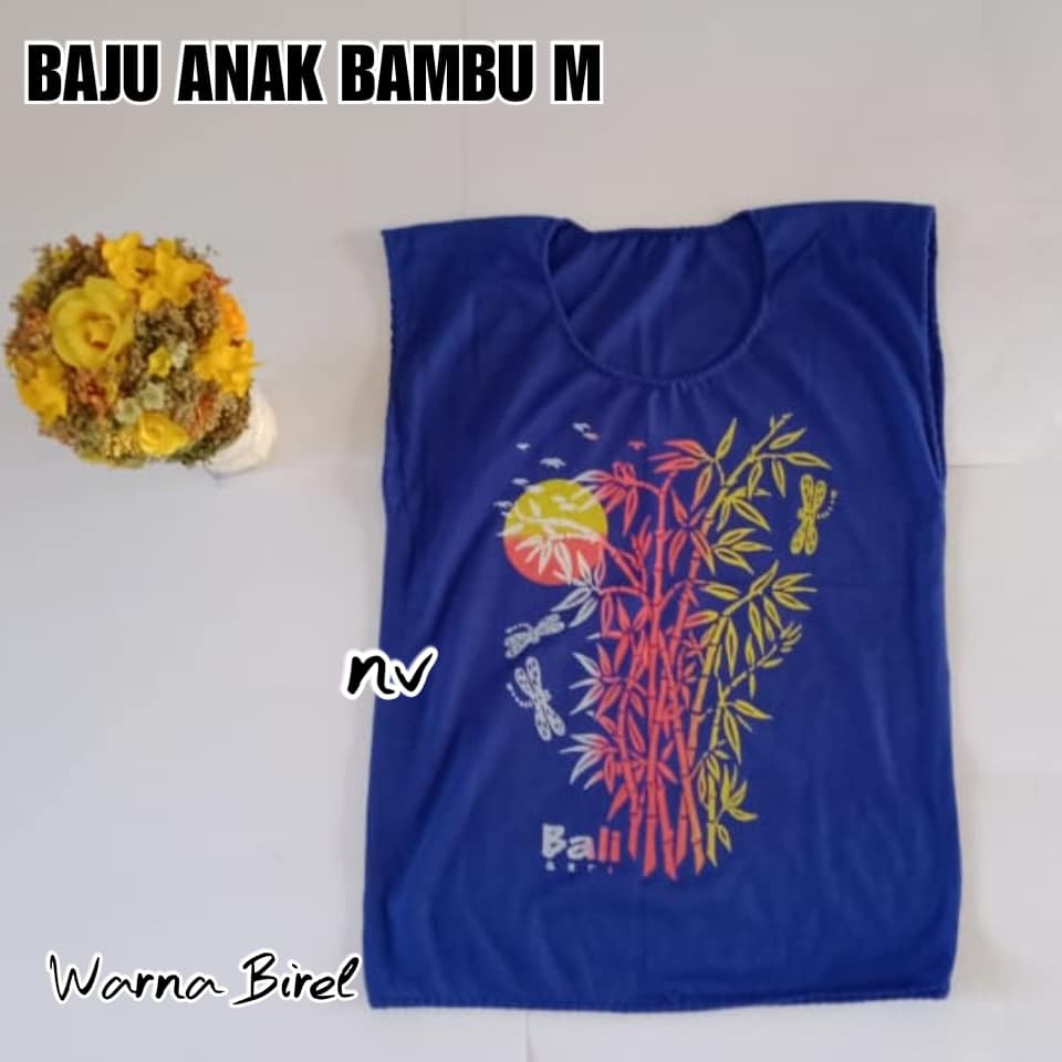 BAJU ANAK BAMBU UK.M ( UMUR 3 - 5 TAHUN )