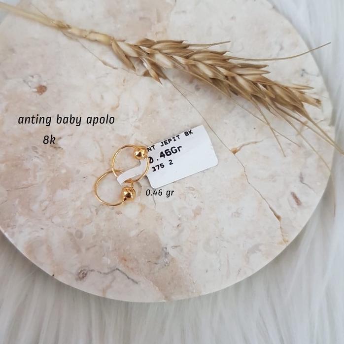 Lagi Tren.. Anting emas anak model bola emas asli kadar 8K/375