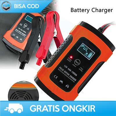 KIT CHARGER AKI MOTOR DAN MOBIL ORI BY TAFFWARE VENUS 12V 6A PORTABLE