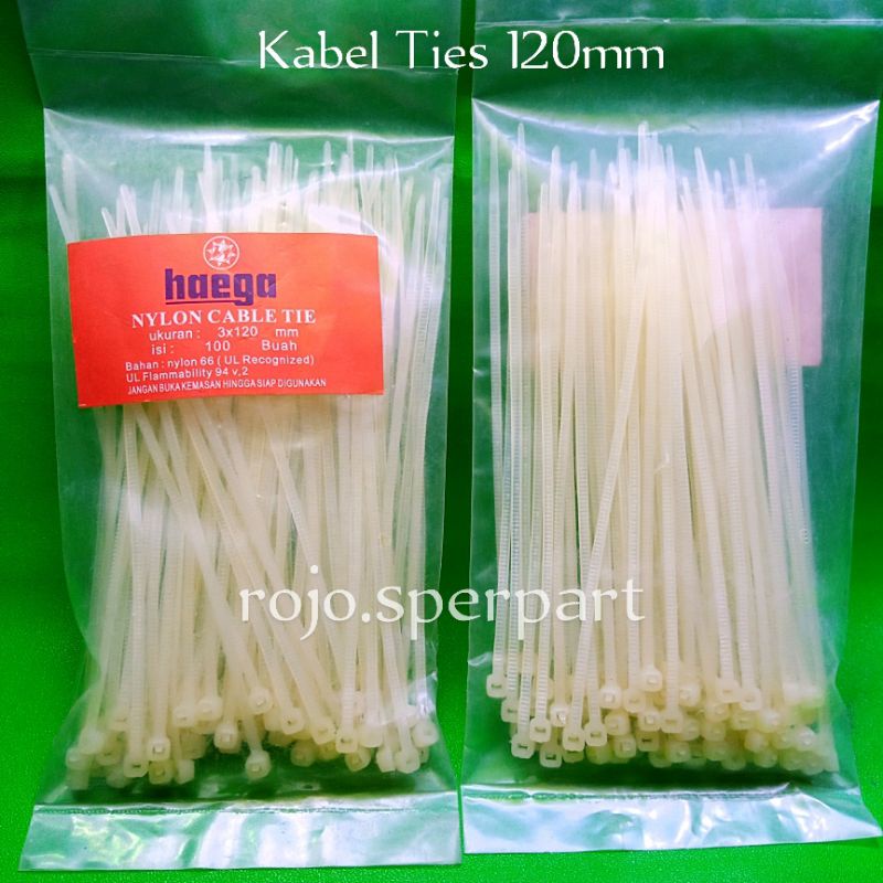 

Kabel Ties 120mm (12cm) Putih