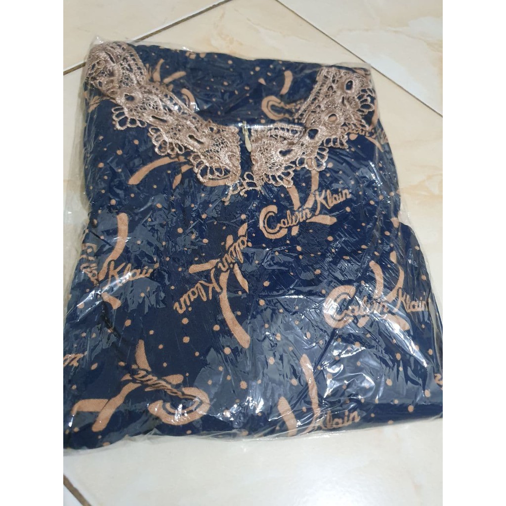 DASTER ARAB BROKAT MOTIF CK | RAYON SUPER GRADE A | RENDA MILO  | DASTER TERLARIS-NAVY