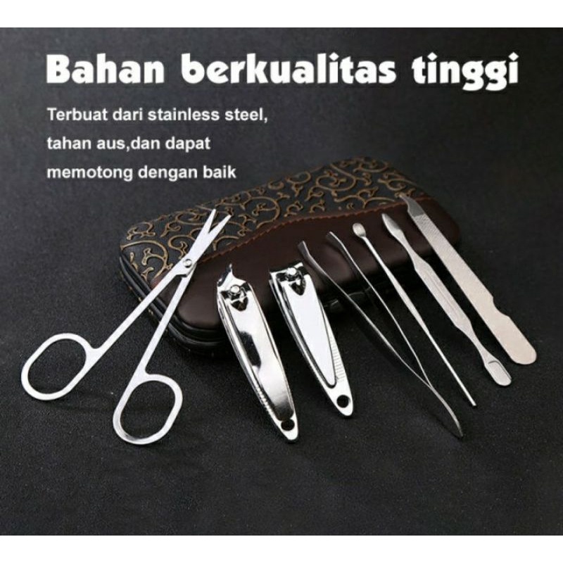 Gunting Kuku 7in1 Manicure Pedicure 1 Set 7pcs