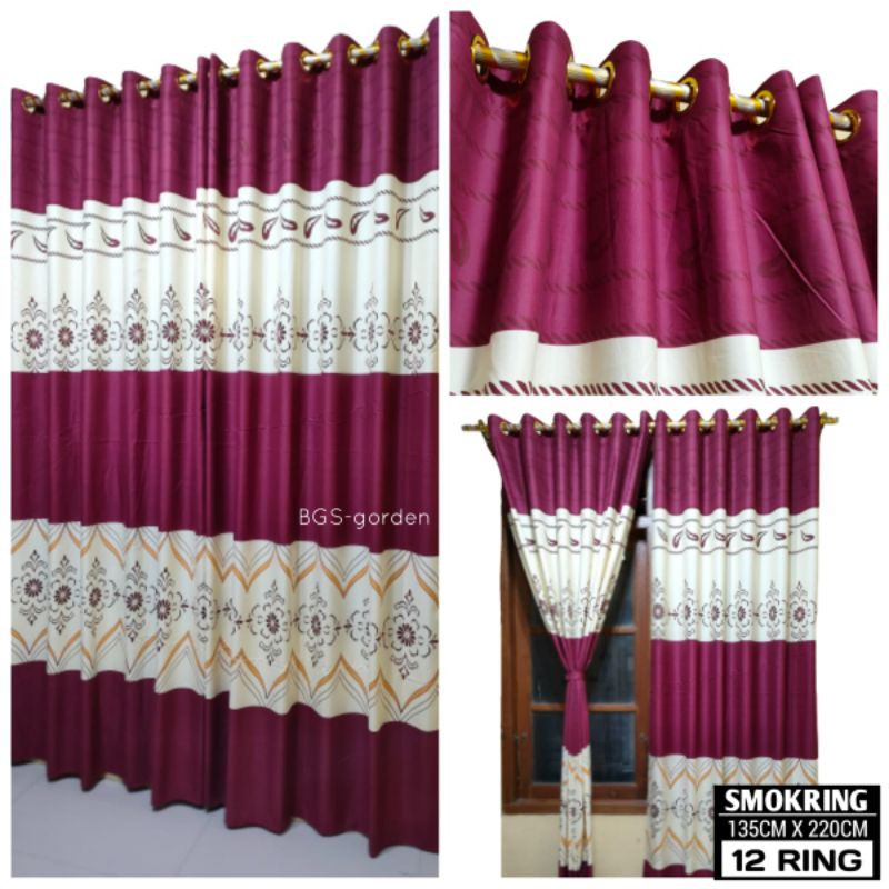 Gorden Jendela Murah Motif Spata Baru ready Banyak || Gorden Ruang Tamu