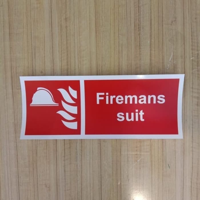 

STICKER SIGN K3 RAMBU SAFETY FIREMANSUIT UK 15X30CM