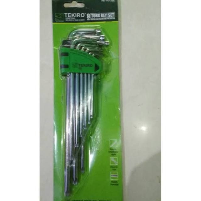 Kunci L set Tekiro Bintang 9pcs Star