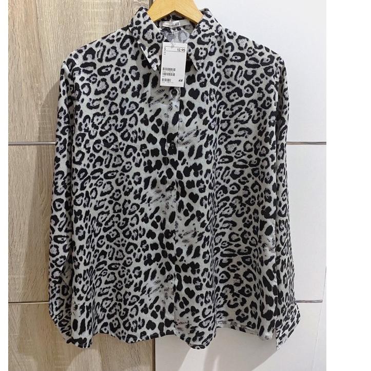 

✬ Kemeja leopard seris 2 free paperbag ✤