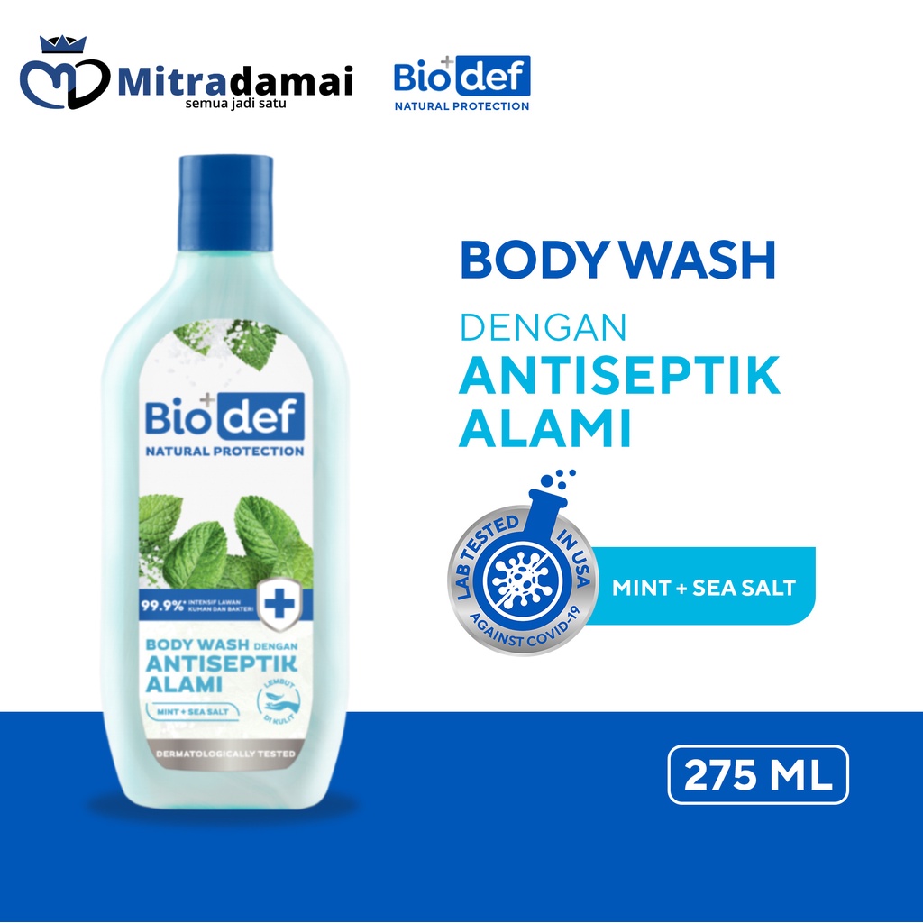 BIODEF Natural Protection Body Wash Botol 275 ml (Sabun Mandi Cair)