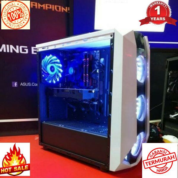 Terlaris CPU / PC RAKITAN GAMING AMD RYZEN 7 1700 + GTX1050TI 4GB