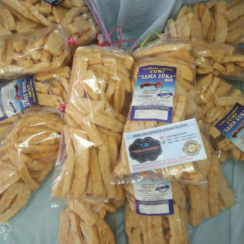 

Kemplang Stik Potong Potong Sama Suka Cumi cumi Asli Belinyu Bangka