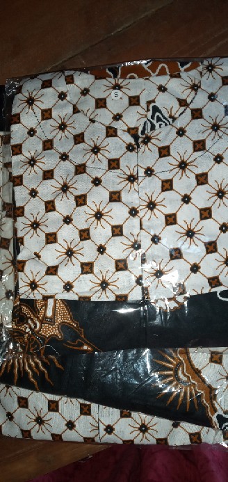 Batik Couple Keluarga Sania Ruffle Ori Ndoro Jowi Dnt Wayang Kotak