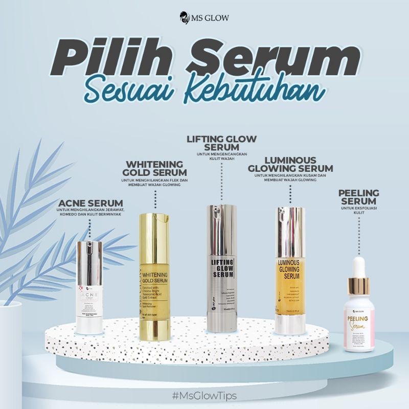 Ms Glow Serum Peeling | Serum Menghilangkan Sel Kulit Mati