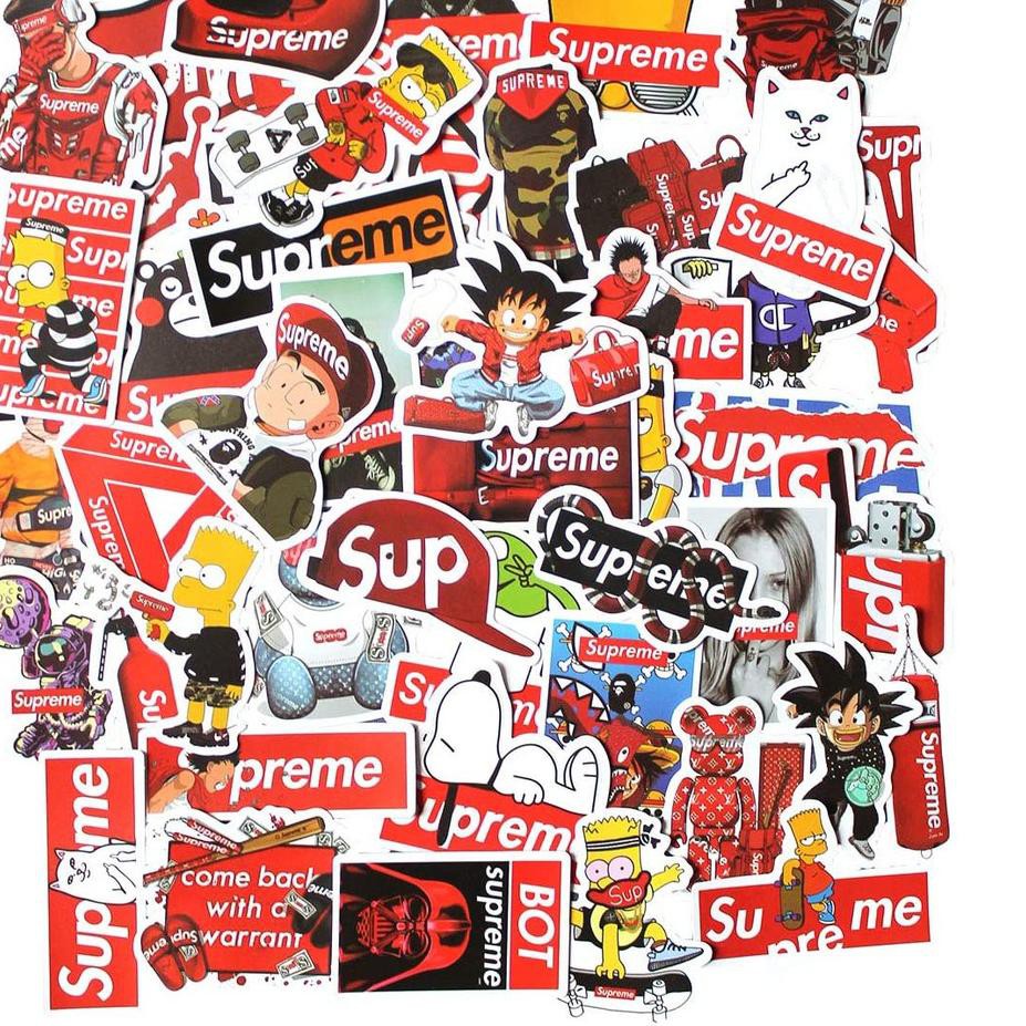 

【rEPT】 STIKER SUPREME Graffiti Sticker Vinyl Decal Luggage Laptop Waterproof DIY Stickers HP