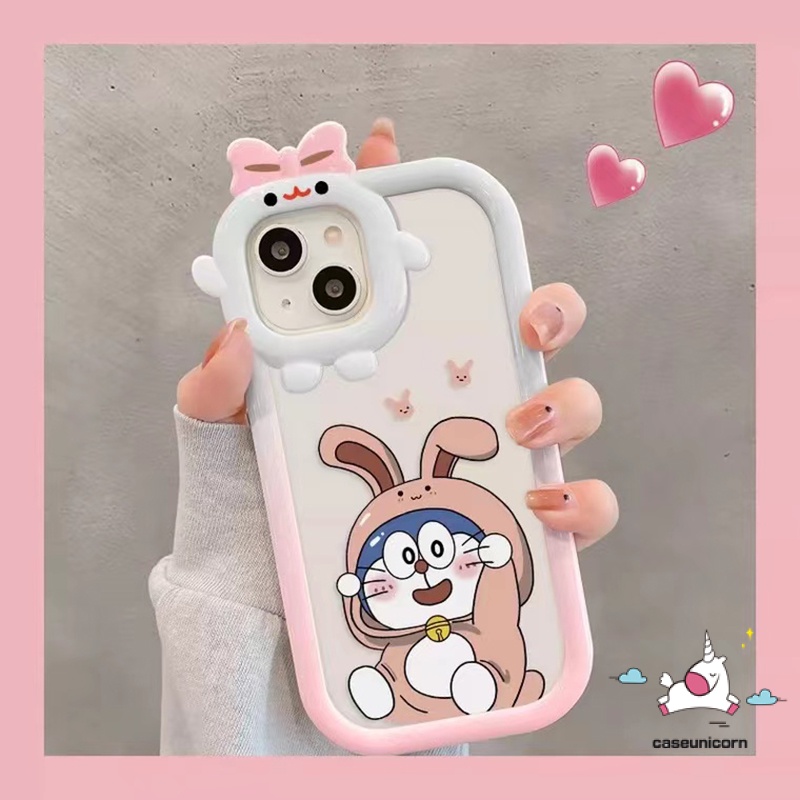 Soft Case TPU Motif Kartun Doraemon 3D Untuk IPhone 6 6S 7 8 14 Plus 11 13 12 14 Pro MAX XR X XS MAX SE 2020