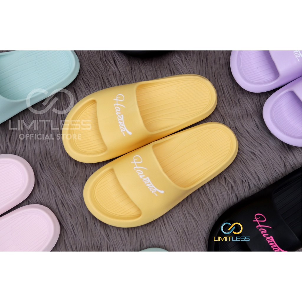 Sandal Selop Wanita Rumah Non Slip Santai Empuk Nyaman Polos Elegan Sandal Cewek Outdoor Tebal