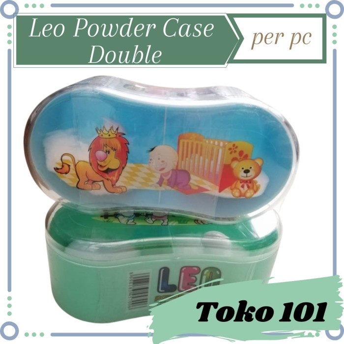 Leo Powder Case Tempat Bedak Double
