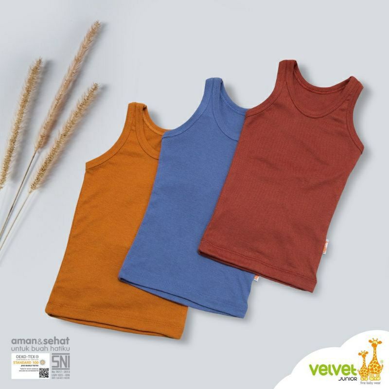 velvet singlet /singlet motif/singlet warna