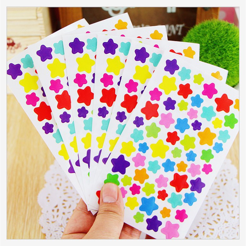 

Colorful Sticker / Reward Stiker Anak heart / Star / dot / flower sticker hati / bintang / bulat / bunga warna-warni