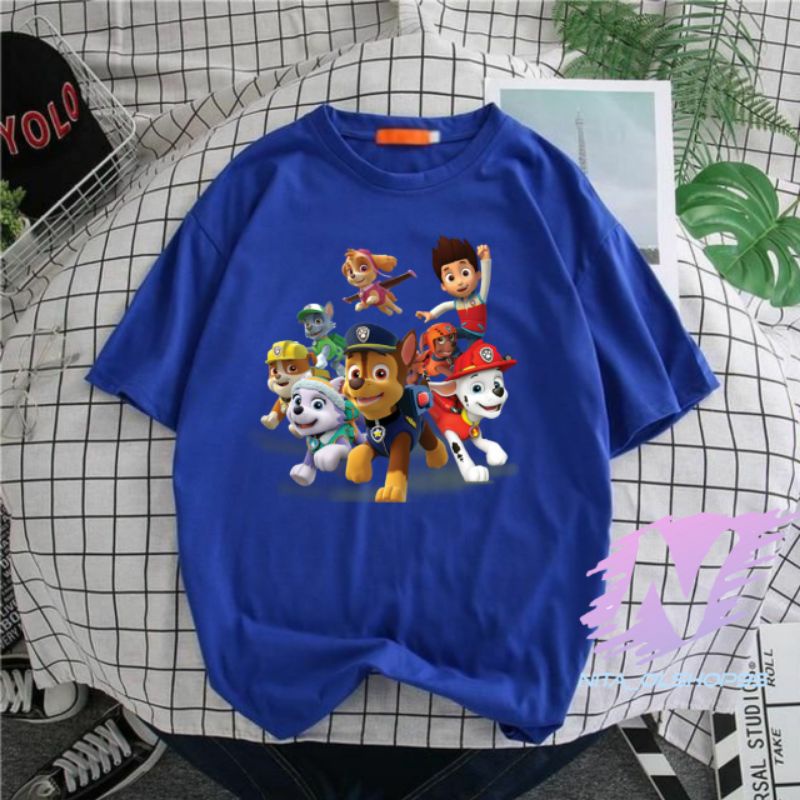 kaos pawpatrol baju kaos anak PAWPATROL animasi