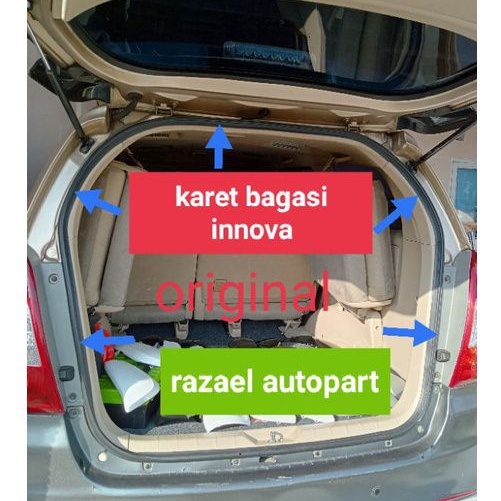 karet bagasi untuk Innova lama karet balon peredam pintu bagasi Innova lama original