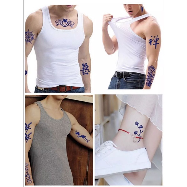 30pcs Tatto temporary juice tahan lama 7-15 hari