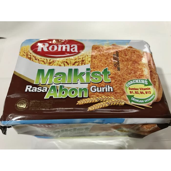 

ROMA MALKIST RASA ABON 135GR / KOTAK RASA GURIH 135 GR GRAM / GROSIR