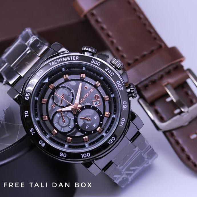 promo | diskon | sale JAM TANGAN PRIA MONT BLANC RANTAI PREMIUM terbaik | terlaris