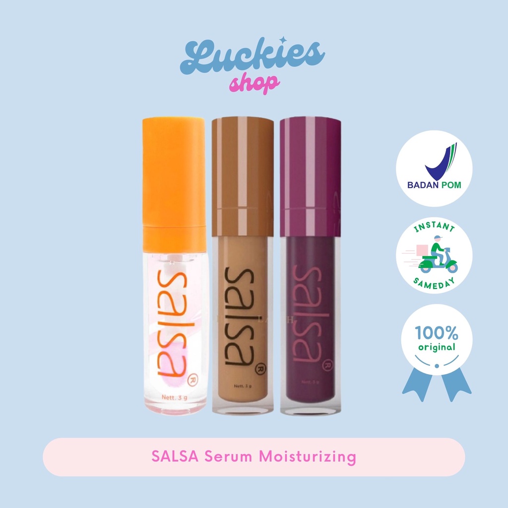 BPOM SALSA Lip Glow Serum Moisturizing Serum Bibir Tinted Colour Changing Mulut Liptin Liptint