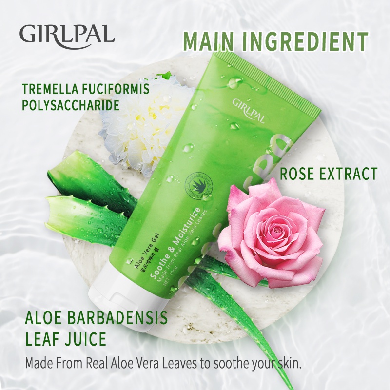 GIRLPAL Aloe Vera Gel 100g Soothing &amp; Moisture