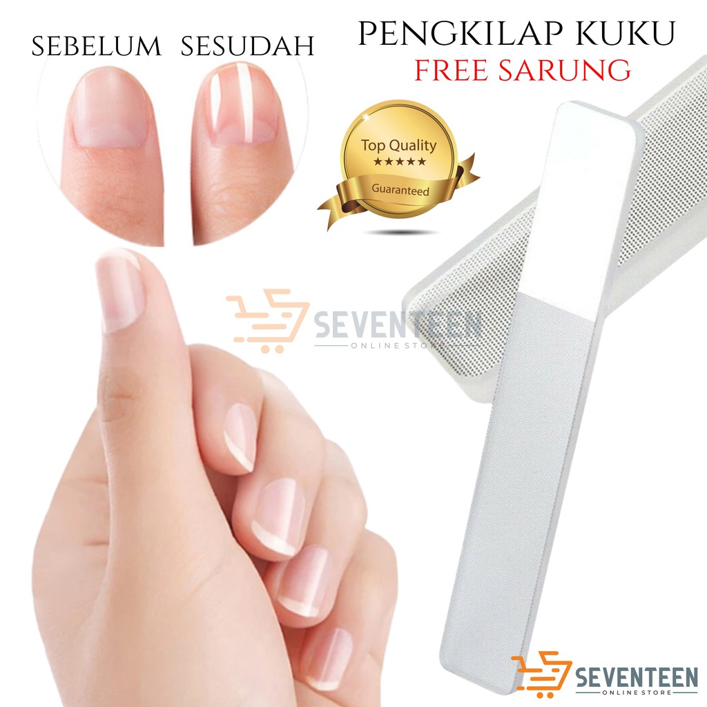 KIKIR PENGKILAP KUKU KACA ALAT PENGKILAP KUKU ASAHAN KUKU / NANO NAIL FILE BUFFER MANICURE PEDICURE