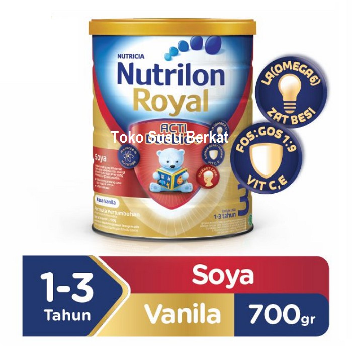 Nutrilon Royal Soya 3 Acti Duobio - Susu Pertumbuhan - 700 gr