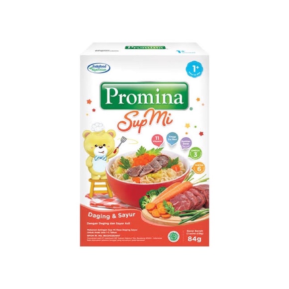 

Promina Sup Mie Daging Sayur 84g mie bayi dan anak