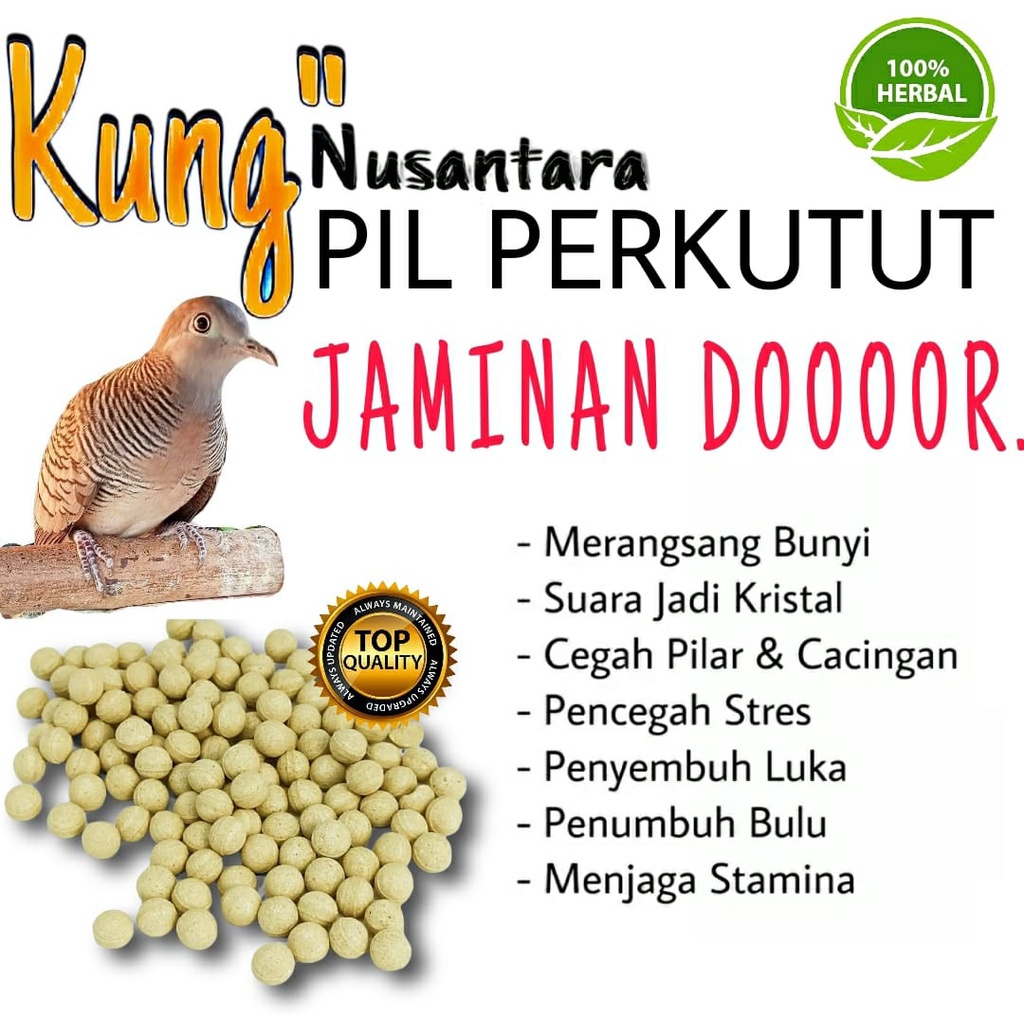 Pil Burung Perkutut Jamu Burung Perkutut Obat Burung Perkutut