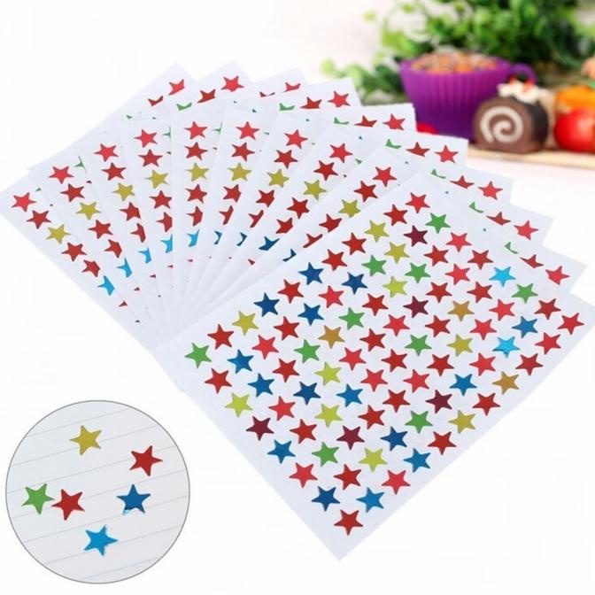 

Home Queen 880Pcs Set Stiker Label Bentuk Untuk Hadiah Guru Ak DIY