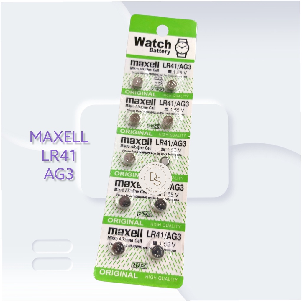 Baterai jam tangan maxell LR626 LR41/AG3 Battery jam tangan LR626 LR41 SONY SR626SW/377