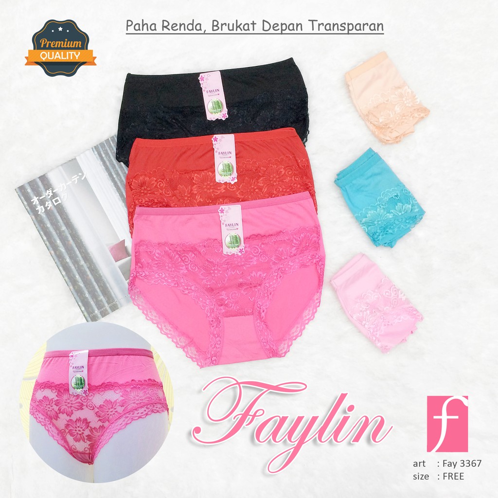 FAYLIN | Celana Dalam Renda Transparant Depan / CD Sexy / art FAY 3367