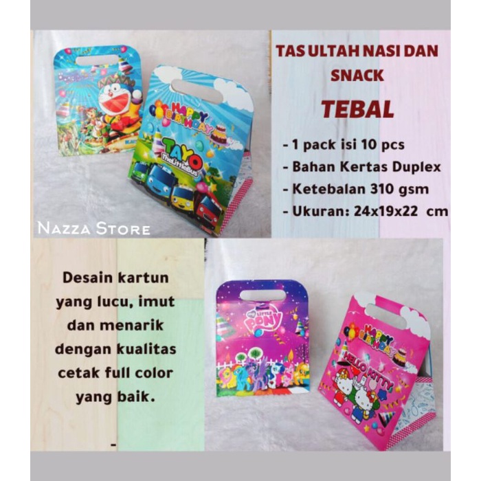 

Tas Bento Besar 200 gsm STANDAR isi 10 pcs
