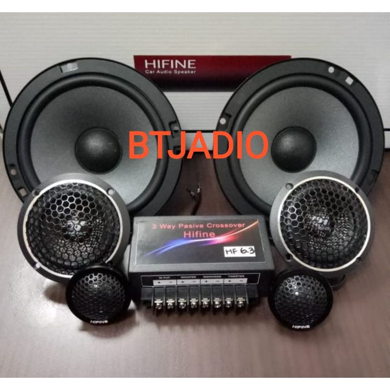 SPEAKER MOBIL SPLIT/COMPONENT 3 WAY/3WAY MERK HIFINE HF6.3
