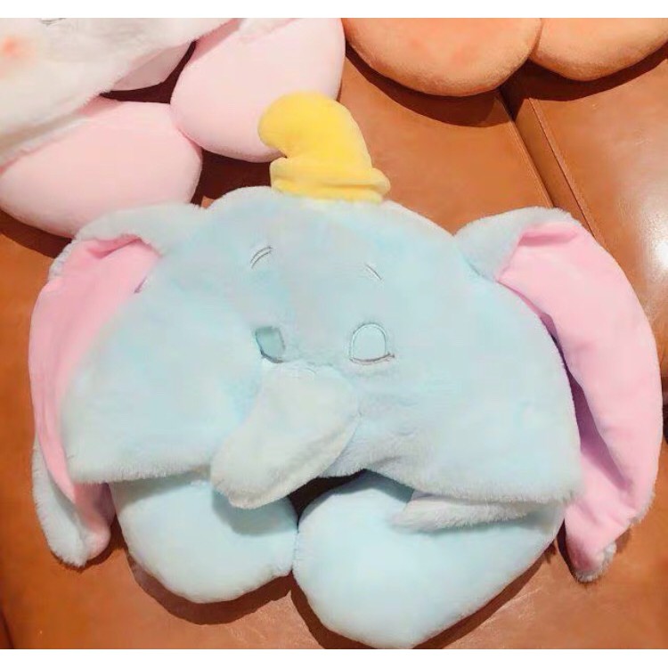 BANTAL LEHER BONEKA FLYING DUMBO GAJAH ELEPHANT NECK PILLOW TRAVEL