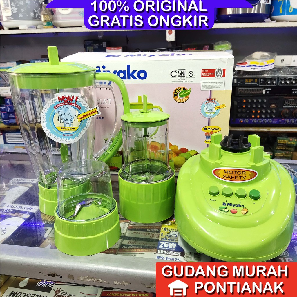 Blender Miyako BL 152 PF 152pf / AP 1,5Liter 1.5 3in1 kapasitas besar pelumat bumbu basah dan kering jus