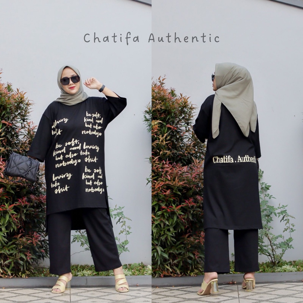 LADY SET BY CHATIFA ORIGINAL//PAKAIAN WANITA BRANDID