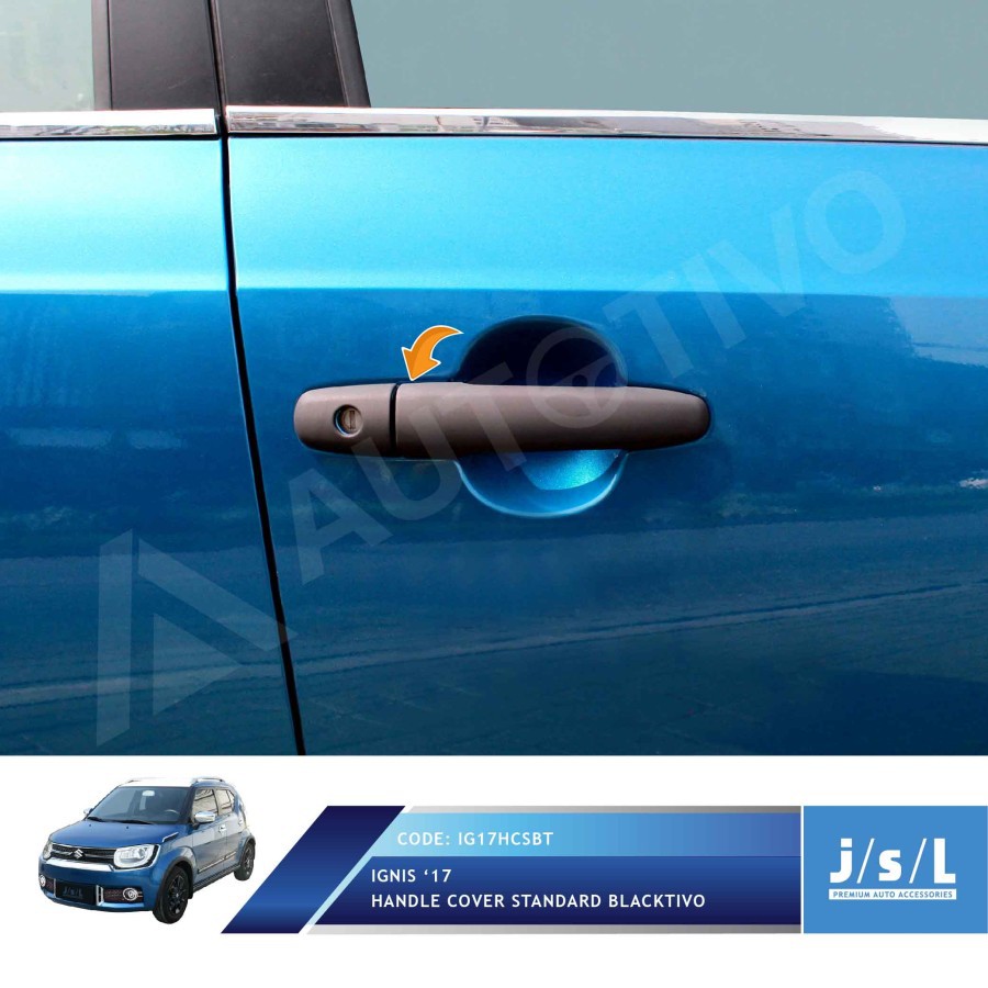 Handle Cover Baleno Black Doff Kunci Standar Blacktivo Jsl