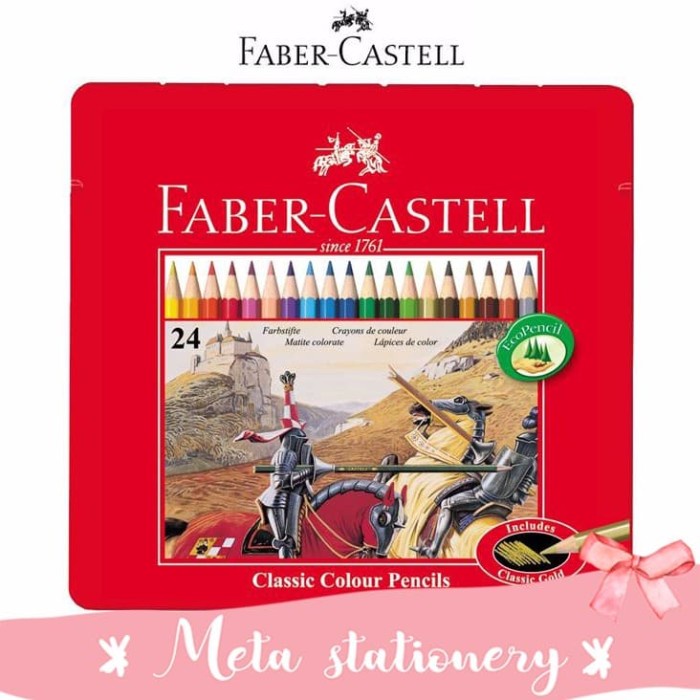 

Terbatas Pensil Warna Classic Tin Faber Castell 24 Bergaransi