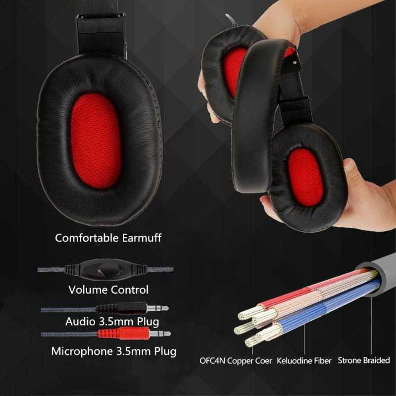 Headphone Headset Gaming laptop komputer with Microphone stereo bass murah SOYTO - SY733MV