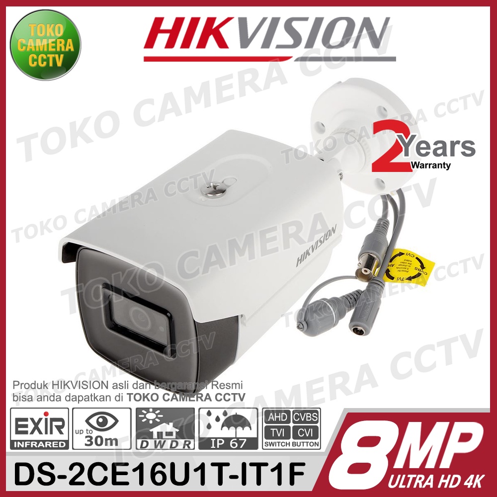 KAMERA CCTV OUTDOOR HIKVISION DS-2CE16U1T-IT1F 8MP 4K