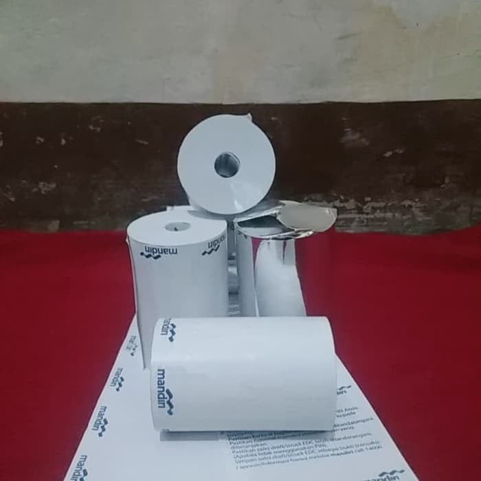 

Langsung Order kertas thermal logo mandiri 58x38 coreless terbaik