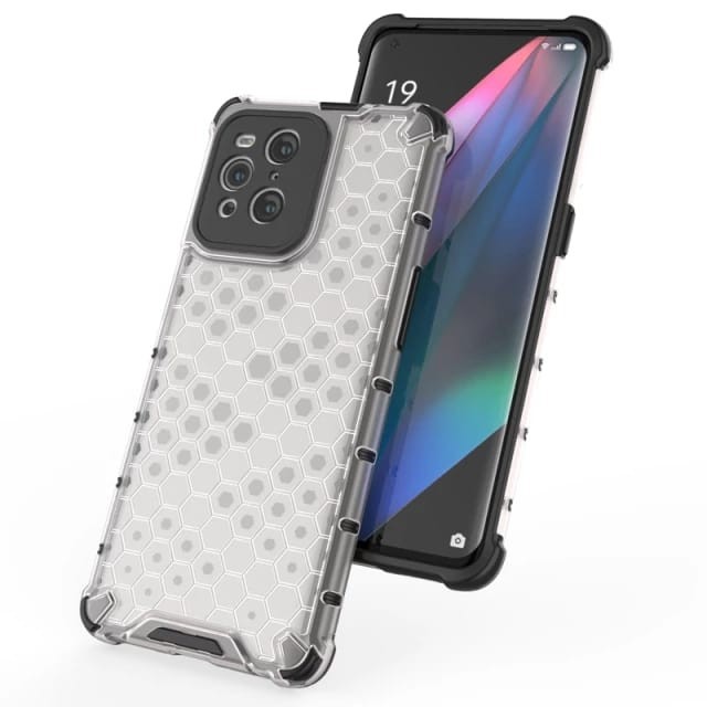 OPPO FIND X5 PRO 5G / FIND X3 PRO SOFT CASE RUGGED ARMOR HONEYCOMB SERIES