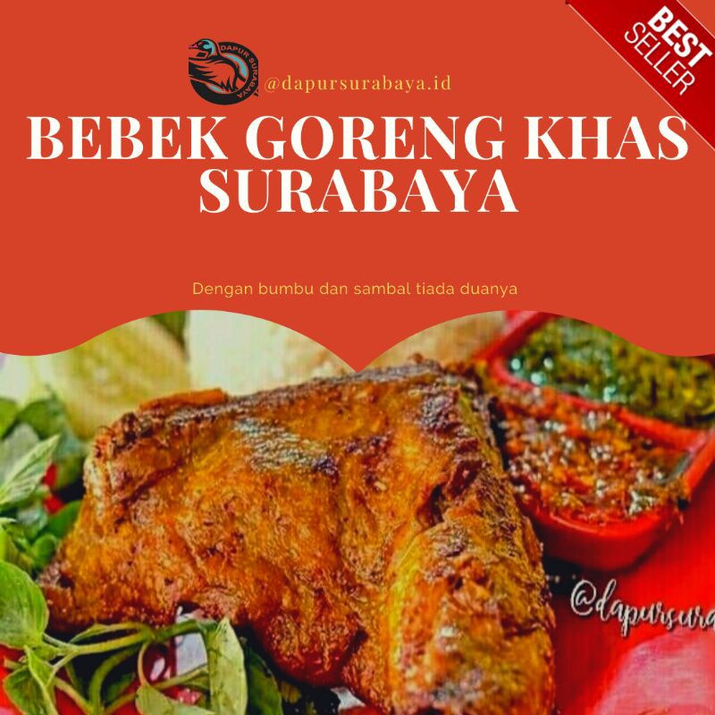 

PROMO BEBEK GORENG/UNGKEP KHAS SURABAYA, BUMBU KHAS + SAMBAL UKURAN 1 KG (1 EKOR)